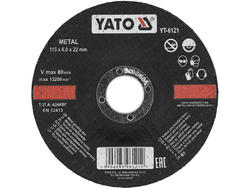 DISCO PER SMERIGLIATURA IN METALLO 115X6.0X22 MM / 5 PZ.