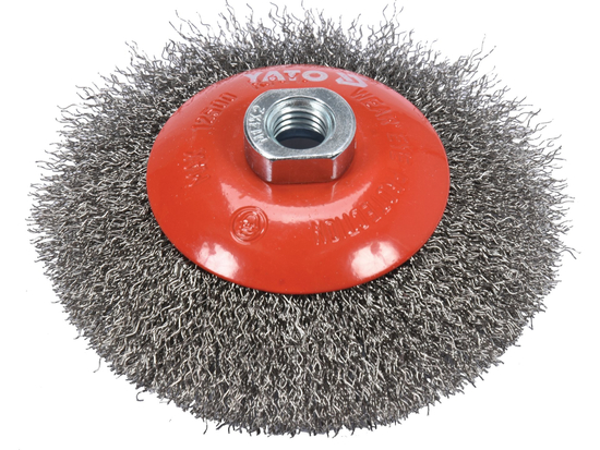 ЩІТКА ДИСКОВА З ХВОСТОВИКОМ 125 ММ M14 INOX