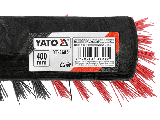 ESCOBA, CEPILLO DE CALLES, DE JARDÍN L-400MM CON MANGO