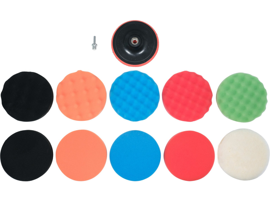 POLISHING PAD KIT 150MM M14 12PCS