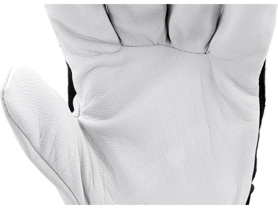 GUANTI DA LAVORO COTONE/PELLE NERO TAGLIA. 9