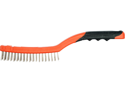 WIRE BRUSH WITH PLASTIC HANDLE