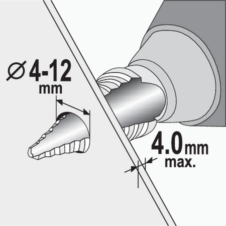 STEP DRILL 4-12MM