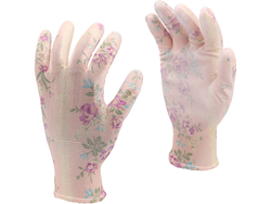 GANTS DE JARDINAGE DE FLEURS - BEIGE