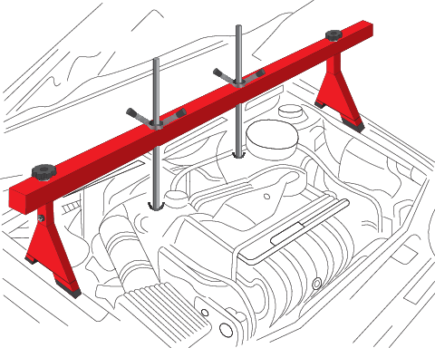 VIGA PARA SUSPENSÃO DO MOTOR, CAPACIDADE 500KG