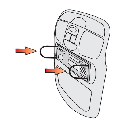 ATTREZZI PER SMONTAGGIO RICEVITORI AUTORADIO, SET DA 52 PZ.