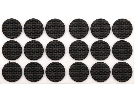 ALMOFADAS DE ESPUMA 25MM PRETAS 18 UNIDADES.