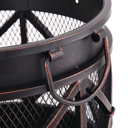 GARDEN STEEL FIRE BASKET 42CM