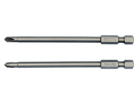 PUNTE PER CACCIAVITE 1/4'', 2 PZ, TRI-WING: 1X100MM, 3X100MM