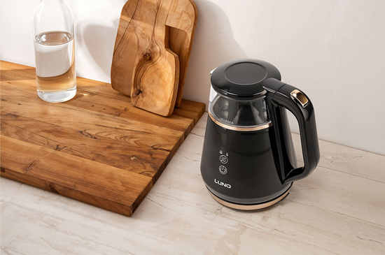 ELECTRIC KETTLE 1L, TEMPERATURE CONTROL, BLACK