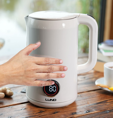 ELEKTRISKĀ TŪNĀ 1,7L, TEMPERATŪRAS REGULĒŠANA, BALTS