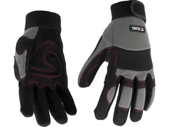 GANTS EN CUIR SYNTHÉTIQUE. PROTECTION CONTRE LES IMPRESSIONS. TAILLE 8