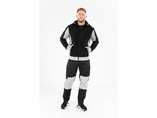 PANTALONE DA LAVORO SERVAL ELASTICIZZATO IN 4 VIE NERO TG. M