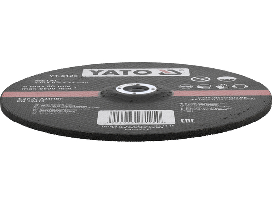 TARCZA DO SZLIFOWANIA METALU 230X6,0X22 MM