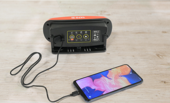 PŘENOSNÝ LET S REPRODUKTOREM 2X15W, 2000LM, LI-ION 3,7V 4400MAH, IP44, POWERBANK