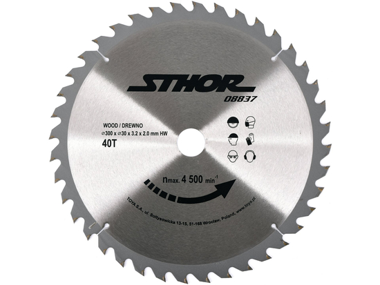 TCT BLADE FOR WOOD D300 T40 D30