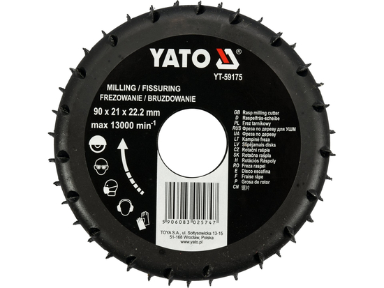 ESCOBINESA PARA FRESAR MADERA 90MM
