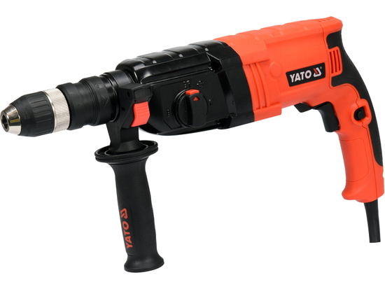 TRAPANO A MARTELLO DA 850 W CON TESTA SOSTITUIBILE E ALLOGGIAMENTO IN METALLO