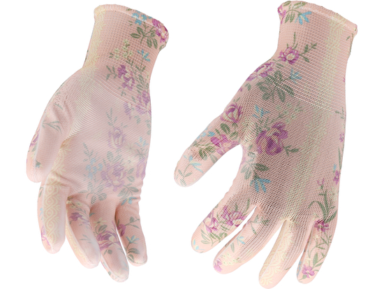 GANTS DE JARDINAGE DE FLEURS - BEIGE