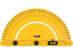 PROTRACLATEUR AVEC LIBELLA ET BRAS MOBILE 250 MM