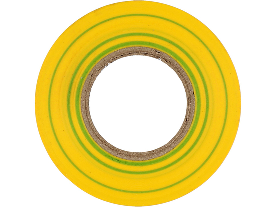 CINTA AISLANTE ELÉCTRICA 19MMX20MX0.13MM AMARILLO-VERDE
