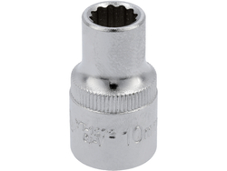 BI-HEXAGONAL SOCKET 1/2'' 10 MM