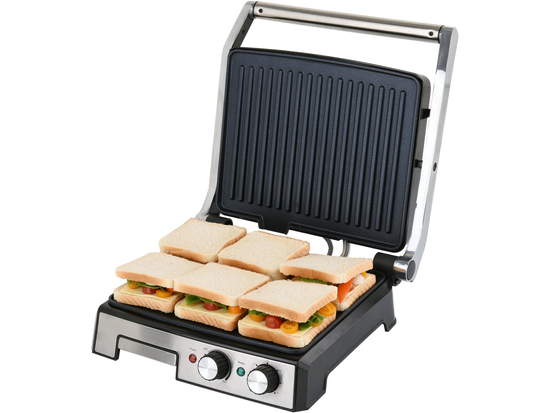 GRILL ELEKTRYCZNY 2000W, 29,5X24CM, TIMER