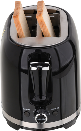 TOASTER 700-850W FEKETE