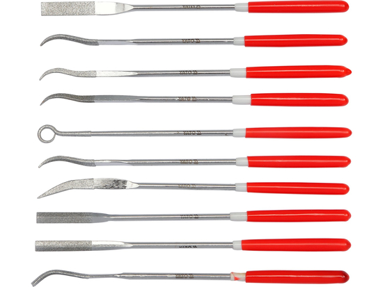  10PCS DIAMOND NEEDLE FILE SET 3X140X25MM