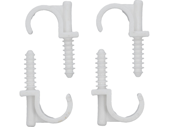 SUPPORTS DE MONTAGE ET D'INSTALLATION AVEC GOUPILLE D'INSTALLATION RAPIDE POUR TUYAU DE 22MM, 4 PCS.
