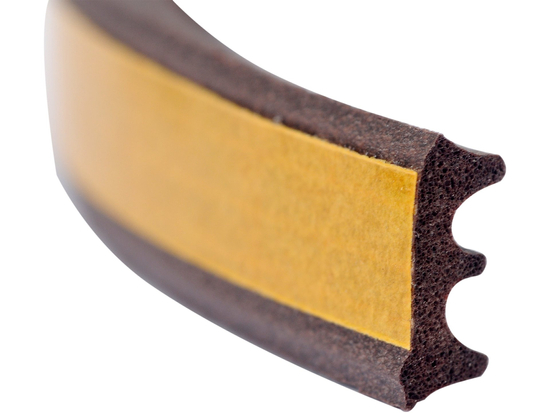 GUARNIZIONE PER FINESTRE E PORTE, EPDM, TIPO E, MARRONE, 6M