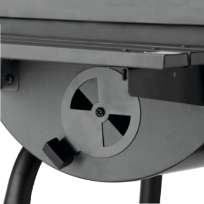 ВУГІЛЬНИЙ ГРИЛЬ З КРИШКОЮ, РЕШІТКА 47X34CM