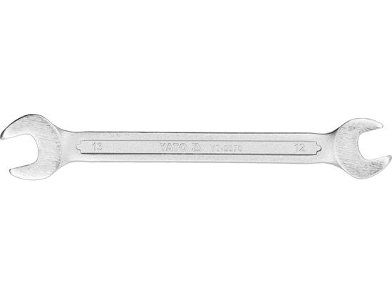  DOUBLE OPEN END SPANNER, POLISHED HEAD 12X13 MM