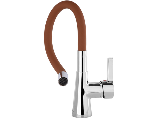 GRIFO FREGADERO 'FLEXIBLE' MARRÓN