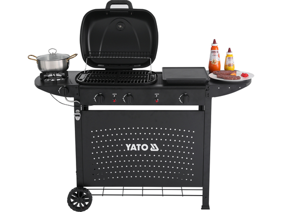 PARRILLA A GAS ASAHI 2+2, 5KW, 3EN1