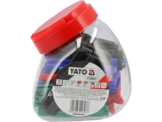 MINI TECHNINIŲ ŽYMEKLIŲ PAKUOTĖ 72 VNT