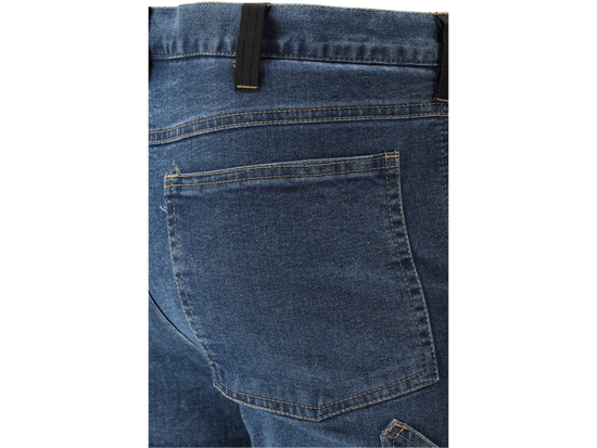 PANTALONE DA LAVORO MONTATO JEANS STRETCH BLU SCURO TAGLIA. S
