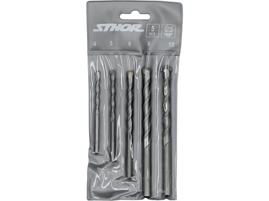 JUEGO DE BROCAS PARA HORMIGÓN 4, 5, 6, 8, 10 MM