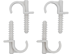 SUPPORTS DE MONTAGE ET D'INSTALLATION AVEC GOUPILLE D'INSTALLATION RAPIDE POUR TUYAU DE 18MM, 4 PCS.