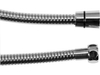 TUYAU DE DOUCHE EXTENSIBLE 1,25-1,7 M DOUBLE TISSAGE RENFORCÉ, CHROMÉ ANTITORSION