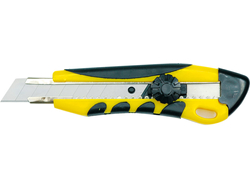 COLTELLO CON LAMA A SPEZZATURA 18MM, GUIDA IN METALLO