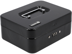 KAZETA NA PENÍZE 200X160X90 ČERNÝ KOMBINOVANÝ ZÁMEK