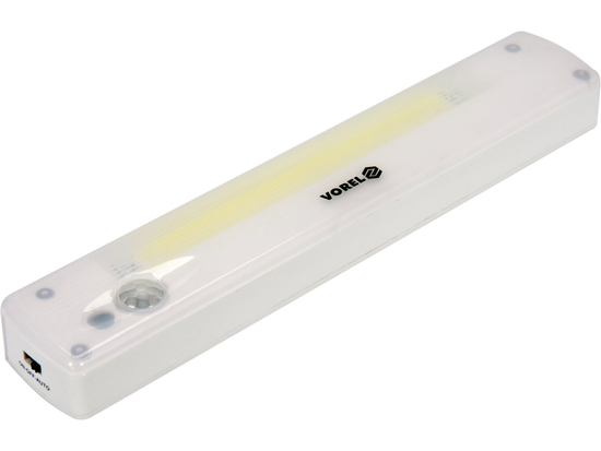 COB LED NOČNÁ LAMPA 120LM SENZOR POHYBU A SÚMRAK, 3AAA