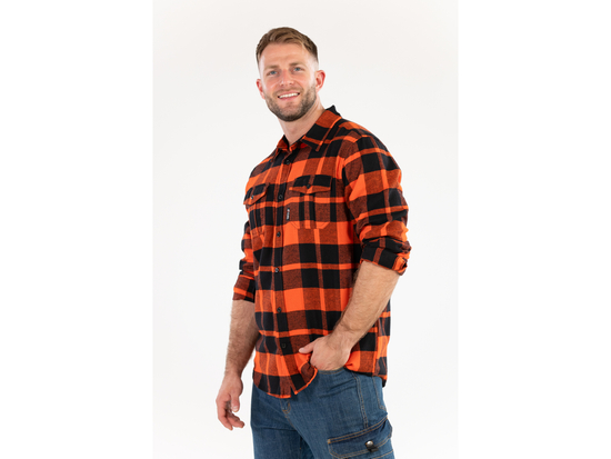 CAMISA FRANELA ROJA, TALLA. SG