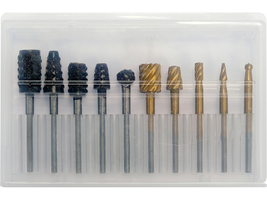 ROTARY FILES FOR MINI GRINDER SET 10PCS