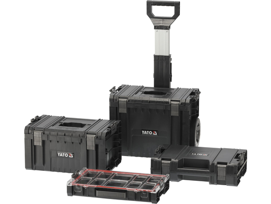 JUEGO DE CAJAS DE SISTEMA SOBRE RUEDAS 4 UNIDADES. 35B23B41G28W S12