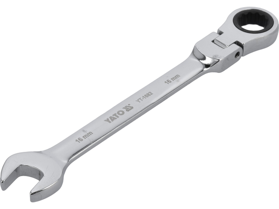 CHIAVE COMBINATA CON CRICCHETTO E SNODO 16 MM