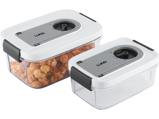 RÉCIPIENTS SOUS VIDE 0,75L, 1,5L, POSSIBILITÉ DE MARQUER LA DATE SUR LE COUVERCLE