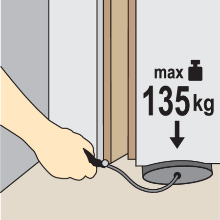 ALMOFADA DE MONTAGEM PNEUMÁTICA, DIMENSÕES 165 X 150 MM, CAPACIDADE 135 KG