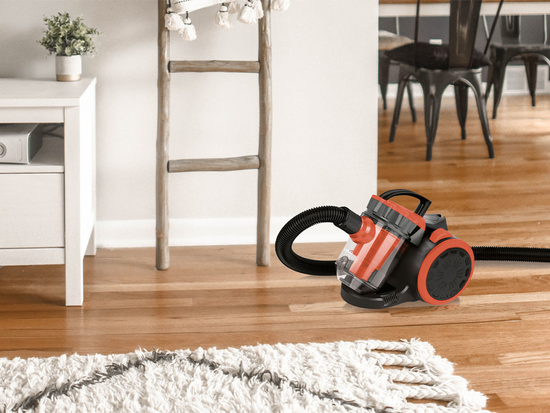 CYCLONIC VACUUM CLEANER 700W RED 3 BRUSHES